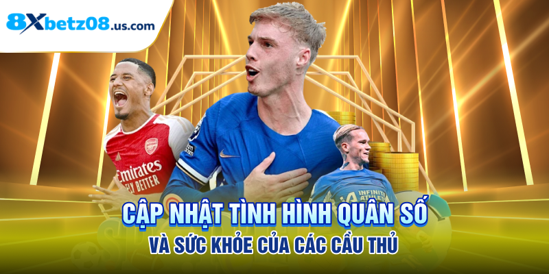 Cập nhật tình hình quân số và sức khỏe của các cầu thủ